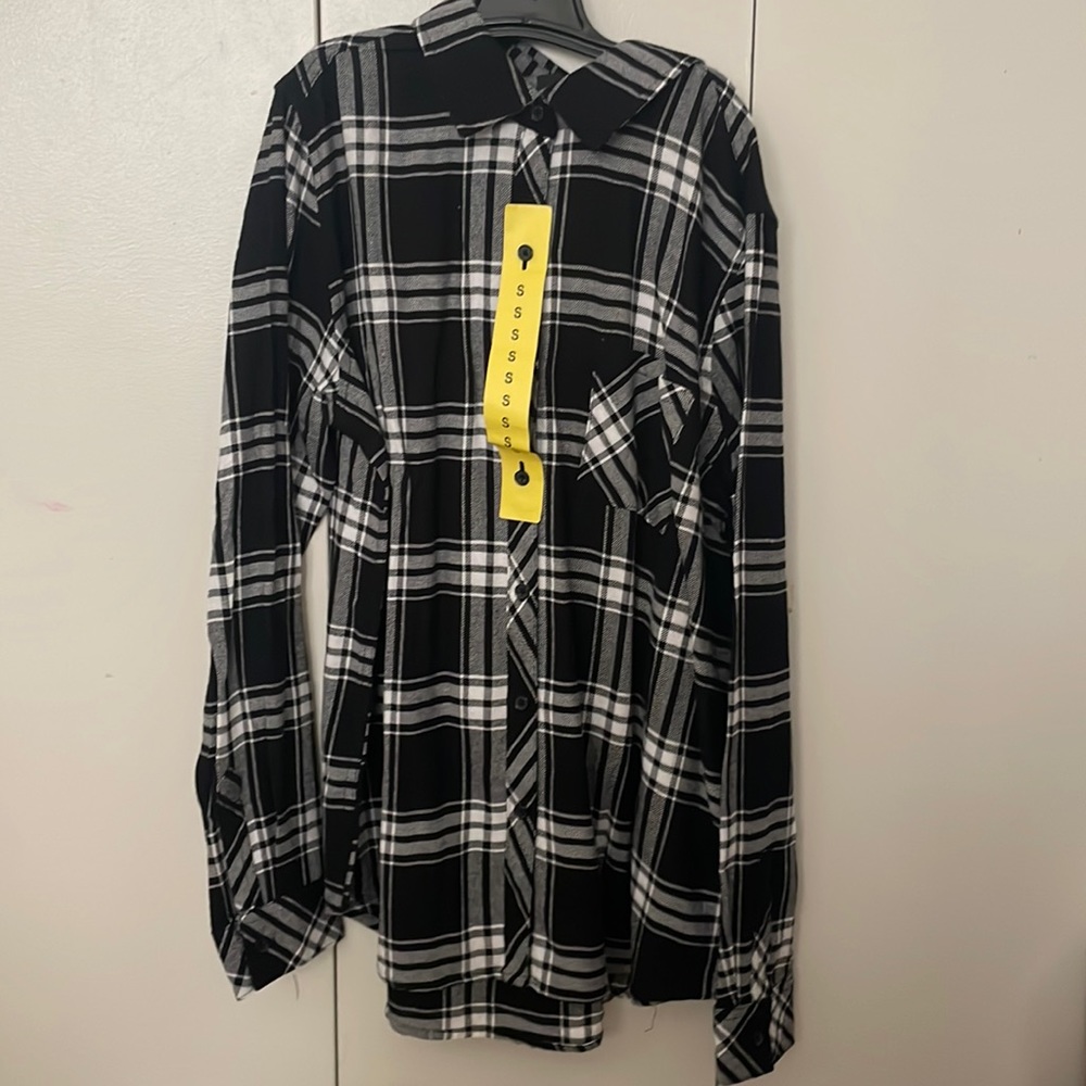 flannel cardigan